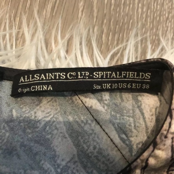 All Saints plaited paradise satin cocktail dress… LAST PRICE NO OFFERS - Picture 5 of 6